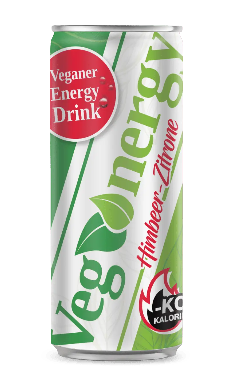 Vegenergy Energy Drink Himbeer-Zitrone Dose 250 ml